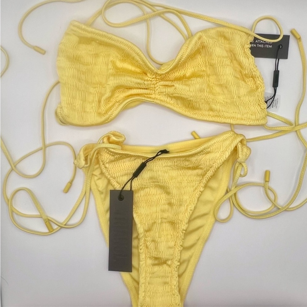 Triangl bikini set yellow XL